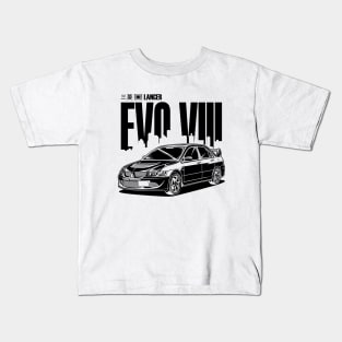 Lancer Evolution VIII - Black Print Kids T-Shirt